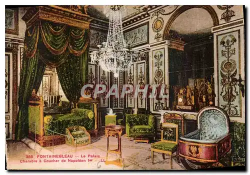 Cartes postales Fontainebleau Le Palais Chambre a coucher de Napoleon I