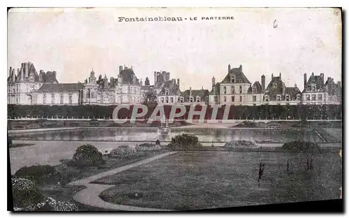 Ansichtskarte AK Fontainebleau Le Parterre