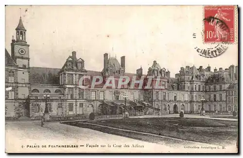 Ansichtskarte AK Palais de Fontainebleau Facade sur la Cour des Adieux