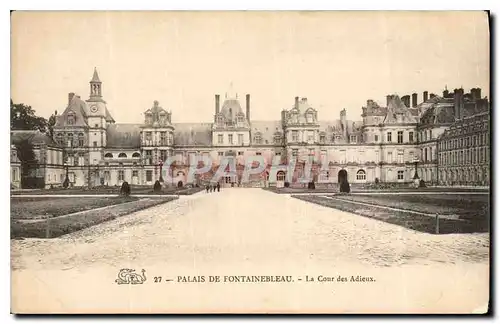 Ansichtskarte AK Palais de Fontainebleau La Cour des Adieux