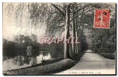 Ansichtskarte AK Fontainebleau Le Palais Allee de Sully