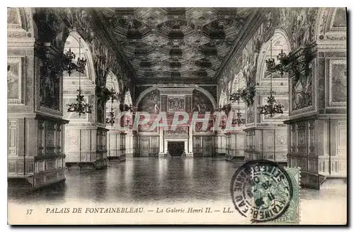 Ansichtskarte AK Palais de Fontainebleau La Galerie Henri II