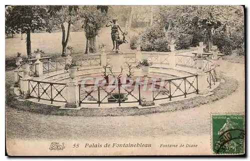 Ansichtskarte AK Palais de Fontainebleau Fontaine de Diane