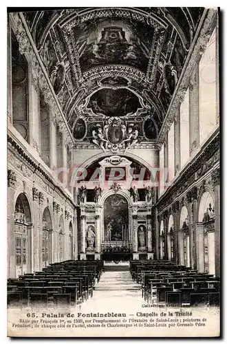 Ansichtskarte AK Palais de Fontainebleau Chapelle de la Trinite