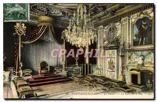 Ansichtskarte AK Fontainebleau Le Palais La Salle du Trone