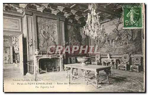 Cartes postales Palais de Fontainebleau Salon des Tapisseries