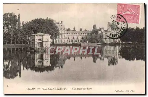 Cartes postales Palais de Fontainebleau Vue prise du Parc