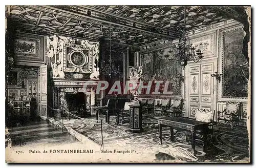 Cartes postales Palais de Fontainebleau Salon Francois 1er