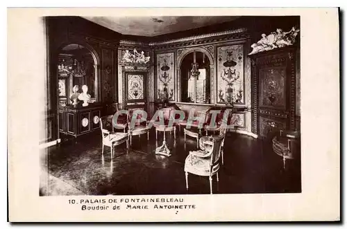 Ansichtskarte AK Palais de Fontainebleau Boudoir de Marie Antoinette