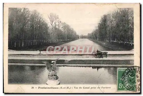 Cartes postales Fontainebleau S et M Vue du Canal prise du Parterre