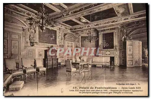 Ansichtskarte AK Palais de Fontainebleau Salon Louis XIII