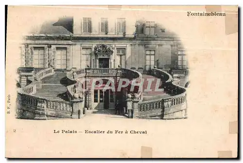 Ansichtskarte AK Fontainebleau Le Palais Escalier du Fer a Cheval