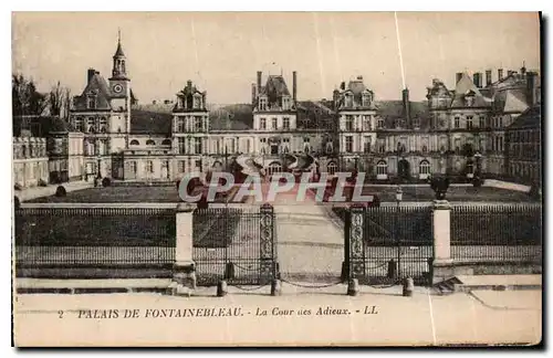 Ansichtskarte AK Palais de Fontainebleau La Cour des Adieux