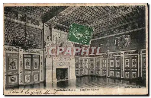 Cartes postales Fontainebleau Salle des Gardes