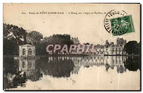 Ansichtskarte AK Palais de Fontainebleau l'Etang aux Carpes et Pavillon de l'Empereur