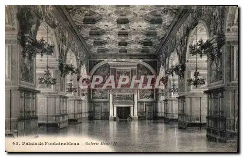 Cartes postales Palais de Fontainebleau Galerie Henri II