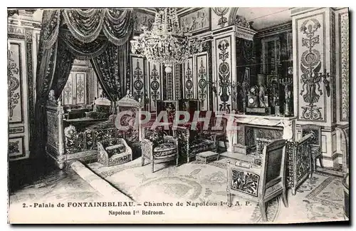 Cartes postales Palais de Fontainebleau Chambre de Napoleon I