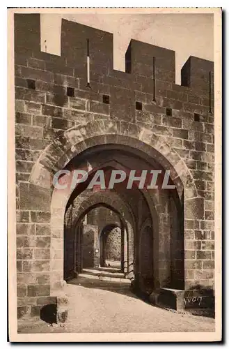 Cartes postales La Douce France Carcassonne Aude La Cite Porte Narbonnaise Le Pont Levis