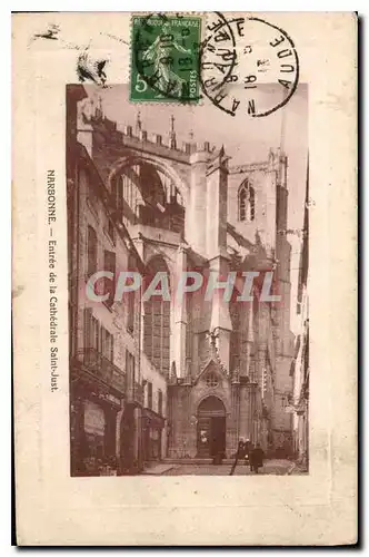 Cartes postales Narbonne Entree de la Cathedrale Saint Just