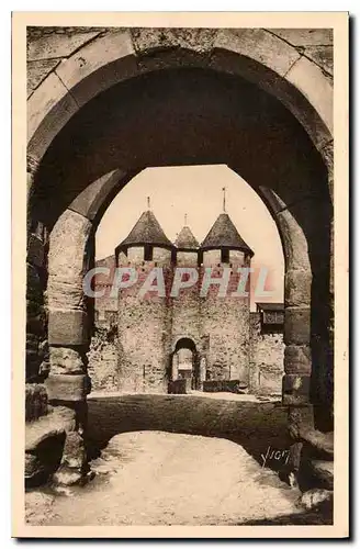 Ansichtskarte AK La Douce France Carcassonne La Cite Entree du Chateau