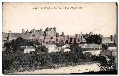 Cartes postales Carcassonne La Cite Vue d'Ensemble