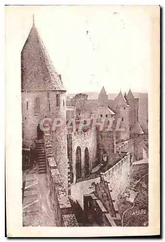 Ansichtskarte AK Cite de Carcassonne Ensenble de la Porte Narbonnaise