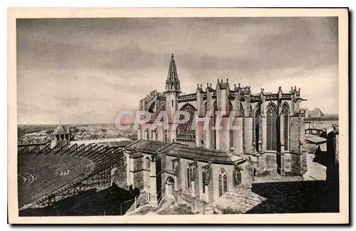 Cartes postales Cite de Carcassonne L'Eglise St Nazaire et le Theatre