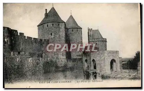 Ansichtskarte AK Cite de Carcassonne La Porte de Narbonne