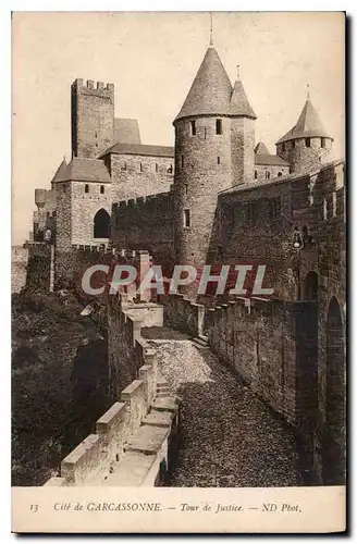 Cartes postales Cite de Carcassonne Tour de Justice