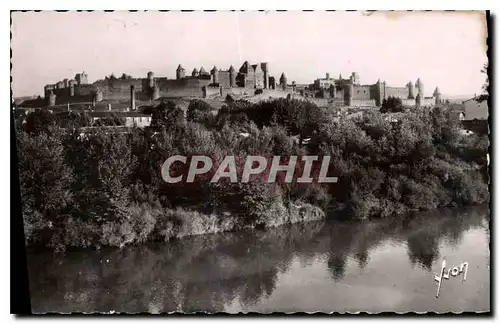 Ansichtskarte AK Carcassonne Aude l'Aude et vue generale de la Cite