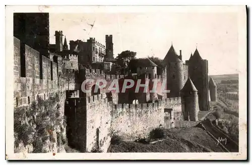 Ansichtskarte AK La Douce France Carcassonne la Cite montee de la porte d'Aude