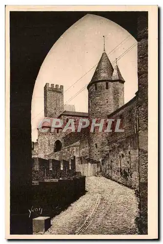 Cartes postales La Douce France Carcassonne Aude la Cite l'Avant Porte et la Tour de la Justcie