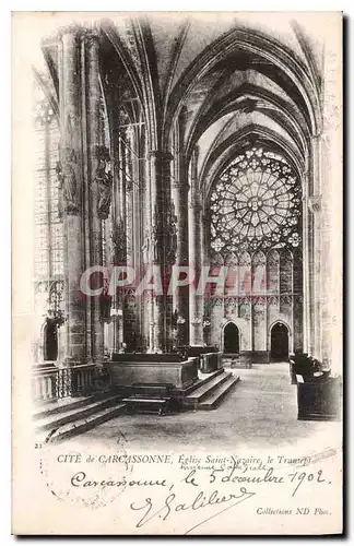 Cartes postales Cite de Carcassonne Eglise Saint Nazaire le Transept