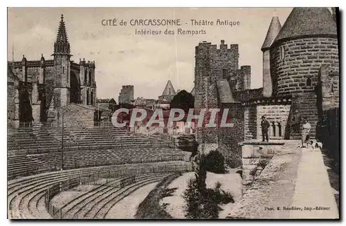 Ansichtskarte AK Cite de Carcassonne Theatre Antique interieur des Remparts