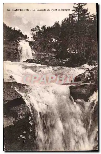 Cartes postales Cauterets la Cascade du Pont d'Espagne