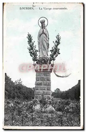 Cartes postales Lourdes la Vierge couronnee