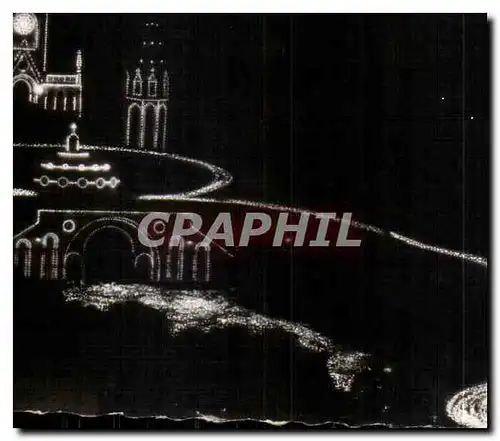 Cartes postales Lourdes H P le Rosaire du soir