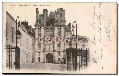 Cartes postales Palais de Fontainebleau Pavillon de Maintenon