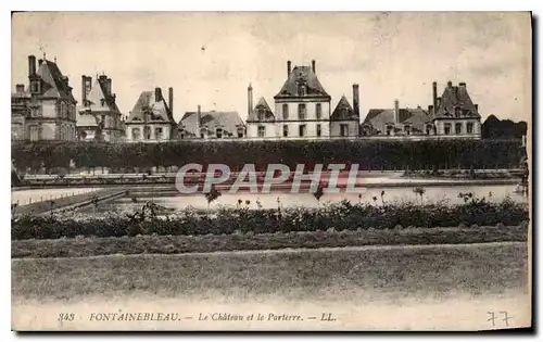 Cartes postales Fontainebleau Le Chateau et le Parterre