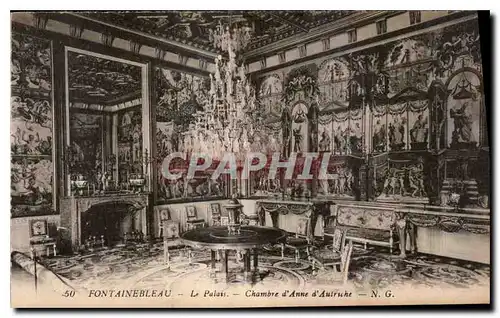 Cartes postales Fontainebleau Le Palais Chambre d'Anne d'Autriche