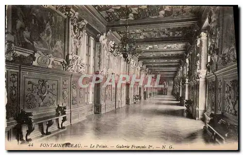 Cartes postales Fontainebleau Le Palais Galerie Francois 1er