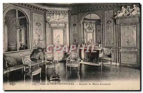 Cartes postales Palais de Fontainebleau Boudoir de Marie Antoinette