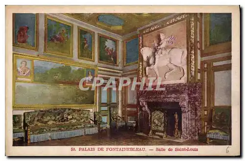 Cartes postales Palais de Fontainebleau Salle de Saint Louis