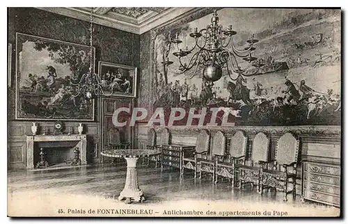 Ansichtskarte AK Palais de Fontainebleau Antichambre des appartements du Pape