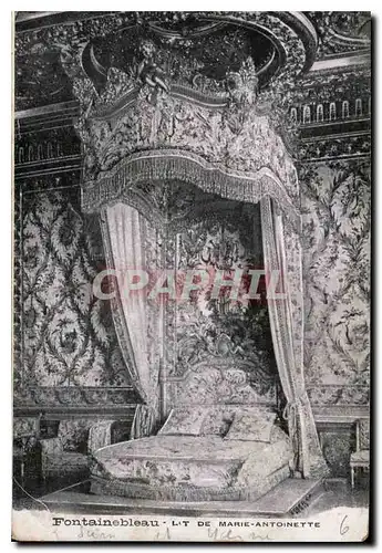 Cartes postales Fontainebleau Lit de Marie Antoinette