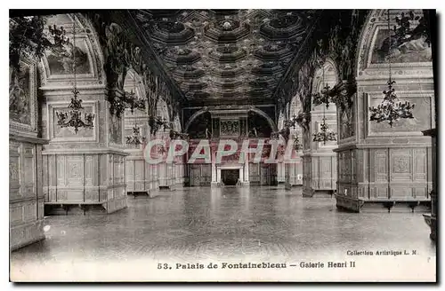 Ansichtskarte AK Palais de Fontainebleau Galerie Henri II