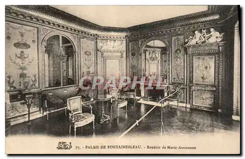 Cartes postales Palais de Fontainebleau Boudoir de Marie Antoinette