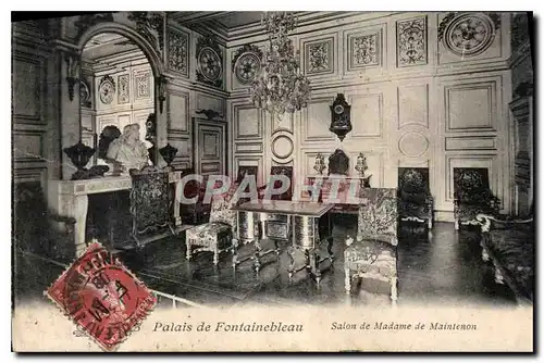 Cartes postales Palais de Fontainebleau Salon de Madame de Maintenon