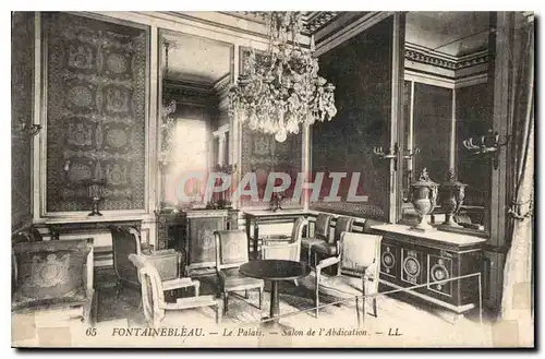 Cartes postales Fontainebleau le palais salon de l'Abdication