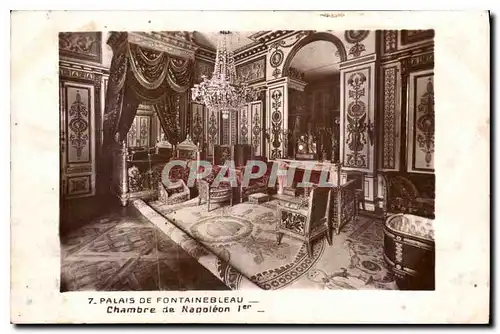 Ansichtskarte AK Palais de Fontainebleau Chambre de Napoleon Ier